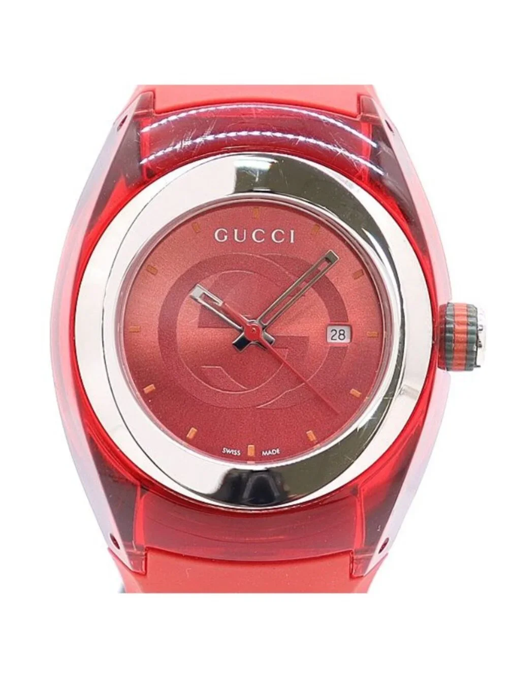 Gucci Date Red Dial Watch